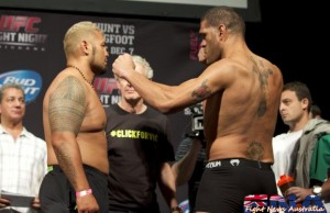 Mark Hunt and Antonio Silva