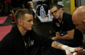 Jacob Mahony with Advance Martial Arts trainers
