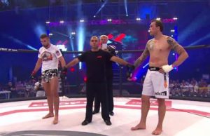 Absolute Championship Berkut, Ben Alloway, Sharaf Davlatmurodov, Screencap