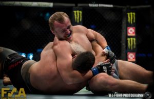 Tai Tuivasa gets put to sleep with an arm triangle by Sergey Spivak at UFC 243