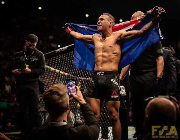 Kai Kara-France wins at UFC Auckland (Photo: Chad Wood)