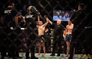 UFC Auckland: Jake Matthews scores big win, Callan Potter knocked out in first Jake Matthews defeats Emil Meek at UFC Auckland (Photo: Chad Wood)