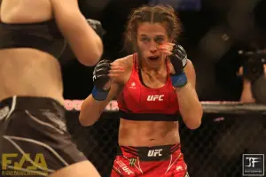 Zhang Weili vs. Joanna Jędrzejczyk (Jasmin Frank for Fight News Australia)