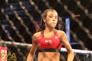 Zhang Weili vs. Joanna Jędrzejczyk (Jasmin Frank for Fight News Australia)