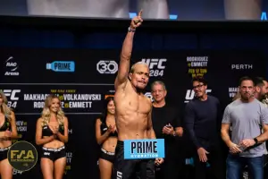 UFC 284 Ceremonial Weigh-Ins - Elves Brenner (Photo: Callum Cooper for Fight News Australia)