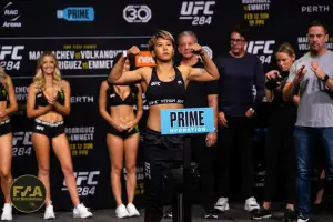 UFC 284 Ceremonial Weigh-Ins - Loma Lookboonmee (Photo: Callum Cooper for Fight News Australia)