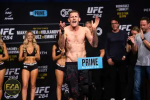 UFC 284 Ceremonial Weigh-Ins - Jamie Mullarkey (Photo: Callum Cooper for Fight News Australia)