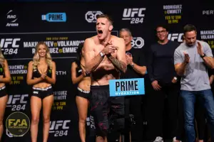 UFC 284 Ceremonial Weigh-Ins - Jamie Mullarkey (Photo: Callum Cooper for Fight News Australia)
