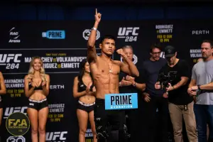 UFC 284 Ceremonial Weigh-Ins - Kleydson Rodrigues (Photo: Callum Cooper for Fight News Australia)