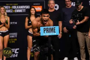 UFC 284 Ceremonial Weigh-Ins - Kleydson Rodrigues (Photo: Callum Cooper for Fight News Australia)