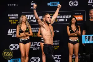 UFC 284 Ceremonial Weigh-Ins - Shannon Ross (Photo: Callum Cooper for Fight News Australia)