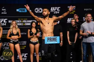 UFC 284 Ceremonial Weigh-Ins - Joshua Culibao (Photo: Callum Cooper for Fight News Australia)