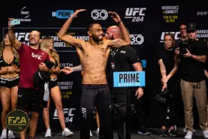 UFC 284 Ceremonial Weigh-Ins - Joshua Culibao (Photo: Callum Cooper for Fight News Australia)