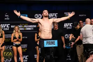 UFC 284 Ceremonial Weigh-Ins - Modestas Bukauskas (Photo: Callum Cooper for Fight News Australia)