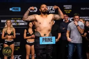 UFC 284 Ceremonial Weigh-Ins - Justin Tafa (Photo: Callum Cooper for Fight News Australia)