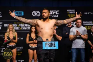 UFC 284 Ceremonial Weigh-Ins - Justin Tafa (Photo: Callum Cooper for Fight News Australia)