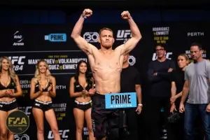 UFC 284 Ceremonial Weigh-Ins - Jack Della Maddalena (Photo: Callum Cooper for Fight News Australia)