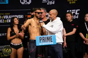 UFC 284 Ceremonial Weigh-Ins - Yair Rodriguez (Photo: Callum Cooper for Fight News Australia)