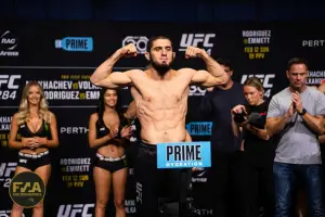 UFC 284 Ceremonial Weigh-Ins - Islam Makhachev (Photo: Callum Cooper for Fight News Australia)