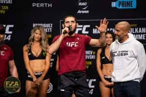 UFC 284 Ceremonial Weigh-Ins - Islam Makhachev (Photo: Callum Cooper for Fight News Australia)