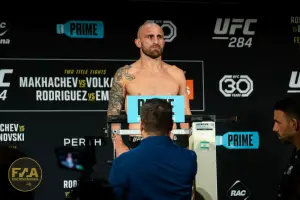 UFC 284 Official Weigh In - Alex Volkanovski (Photo: Callum Cooper / Fight News Australia)