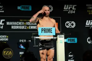 UFC 284 Official Weigh In - Alex Volkanovski (Photo: Callum Cooper / Fight News Australia)