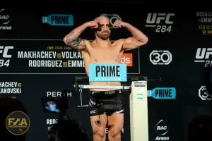 UFC 284 Official Weigh In - Alex Volkanovski (Photo: Callum Cooper / Fight News Australia)