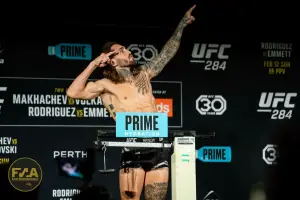 UFC 284 Official Weigh In - Blake Bilder (Photo: Callum Cooper / Fight News Australia)