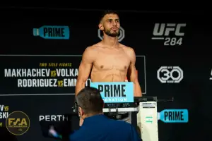 UFC 284 Official Weigh In - Yair Rodriguez (Photo: Callum Cooper / Fight News Australia)