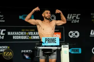 UFC 284 Official Weigh In - Yair Rodriguez (Photo: Callum Cooper / Fight News Australia)