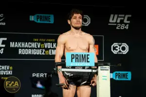 UFC 284 Official Weigh In - Melsik Baghdasaryan (Photo: Callum Cooper / Fight News Australia)
