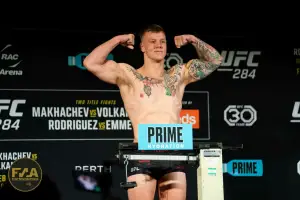 UFC 284 Official Weigh In - Jimmy Crute (Photo: Callum Cooper / Fight News Australia)