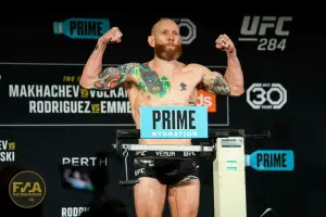 UFC 284 Official Weigh In - Josh Emett (Photo: Callum Cooper / Fight News Australia)
