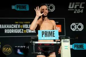 UFC 284 Official Weigh In - Shannon Ross (Photo: Callum Cooper / Fight News Australia)