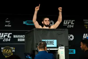 UFC 284 Official Weigh In - Islam Makhachev (Photo: Callum Cooper / Fight News Australia)