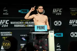 UFC 284 Official Weigh In - Islam Makhachev (Photo: Callum Cooper / Fight News Australia)