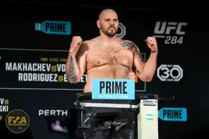UFC 284 Official Weigh In - Parker Porter (Photo: Callum Cooper / Fight News Australia)