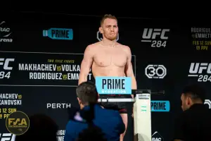 UFC 284 Official Weigh In - Jack Della Maddalena (Photo: Callum Cooper / Fight News Australia)