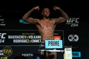 UFC 284 Official Weigh In - Randy Brown (Photo: Callum Cooper / Fight News Australia)