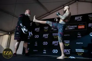 UFC 284 Open Workouts - Tyson Pedro (Callum Cooper/Fight News Australia)