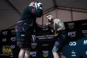 UFC 284 Open Workouts - Tyson Pedro (Callum Cooper/Fight News Australia)