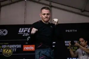 UFC 284 Open Workouts - Jack Della Maddalena (Callum Cooper/Fight News Australia)