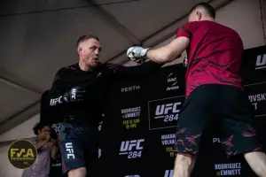 UFC 284 Open Workouts - Jack Della Maddalena (Callum Cooper/Fight News Australia)