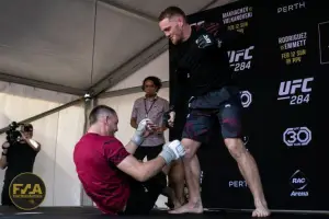 UFC 284 Open Workouts - Jack Della Maddalena (Callum Cooper/Fight News Australia)