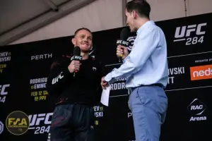 UFC 284 Open Workouts - Jack Della Maddalena (Callum Cooper/Fight News Australia)