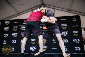 UFC 284 Open Workouts - Islam Makhachev (Callum Cooper/Fight News Australia)