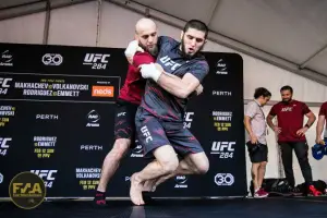 UFC 284 Open Workouts - Islam Makhachev (Callum Cooper/Fight News Australia)