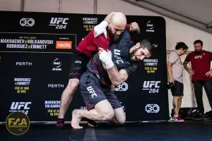 UFC 284 Open Workouts - Islam Makhachev (Callum Cooper/Fight News Australia)