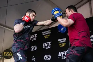 UFC 284 Open Workouts - Islam Makhachev (Callum Cooper/Fight News Australia)