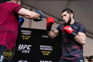 UFC 284 Open Workouts - Islam Makhachev (Callum Cooper/Fight News Australia)